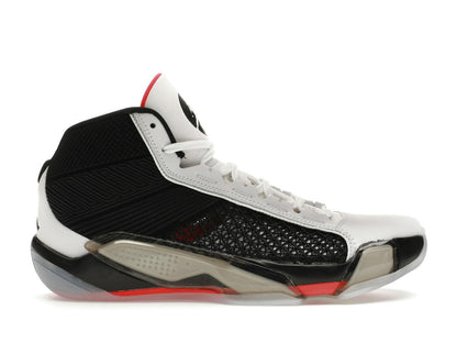 Jordan 38 Fundamentals Clear Sole White Black Siren Red Performance Shoes DZ3356-106 - savito