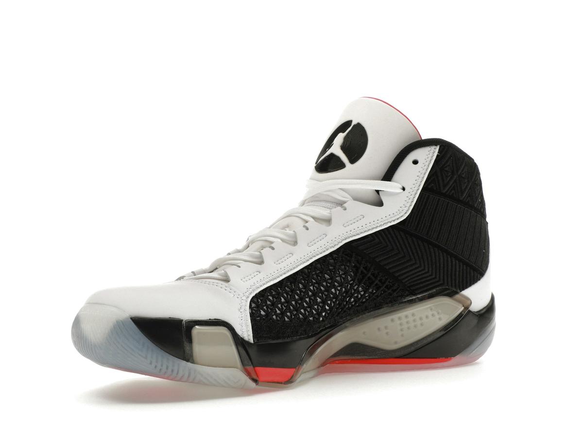 Jordan 38 Fundamentals Clear Sole White Black Siren Red Performance Shoes DZ3356-106 - savito