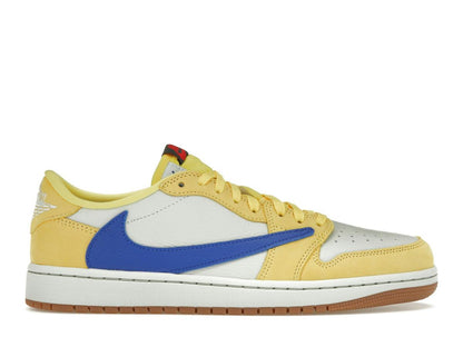 Jordan 1 Retro Low OG SP Travis Scott Canary Women's Shoes DZ4137-700 - savito