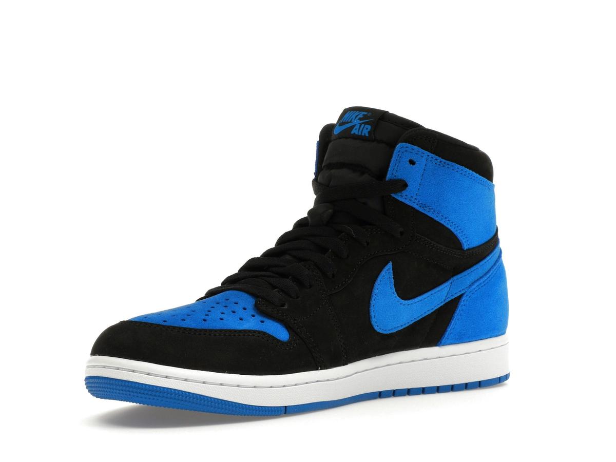 Jordan 1 Retro High OG Royal Reimagined Suede Black Royal Blue White DZ5485-042 - savito