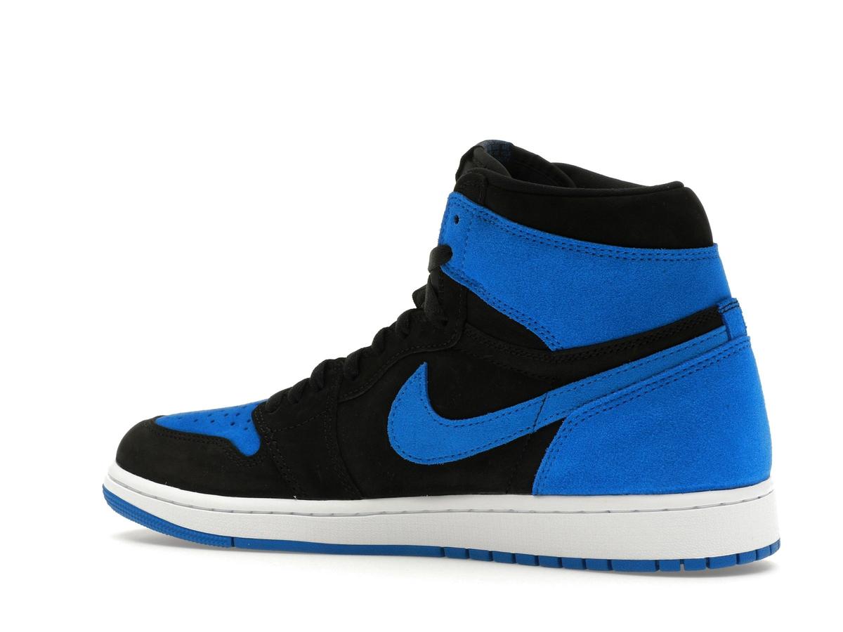 Jordan 1 Retro High OG Royal Reimagined Suede Black Royal Blue White DZ5485-042 - savito