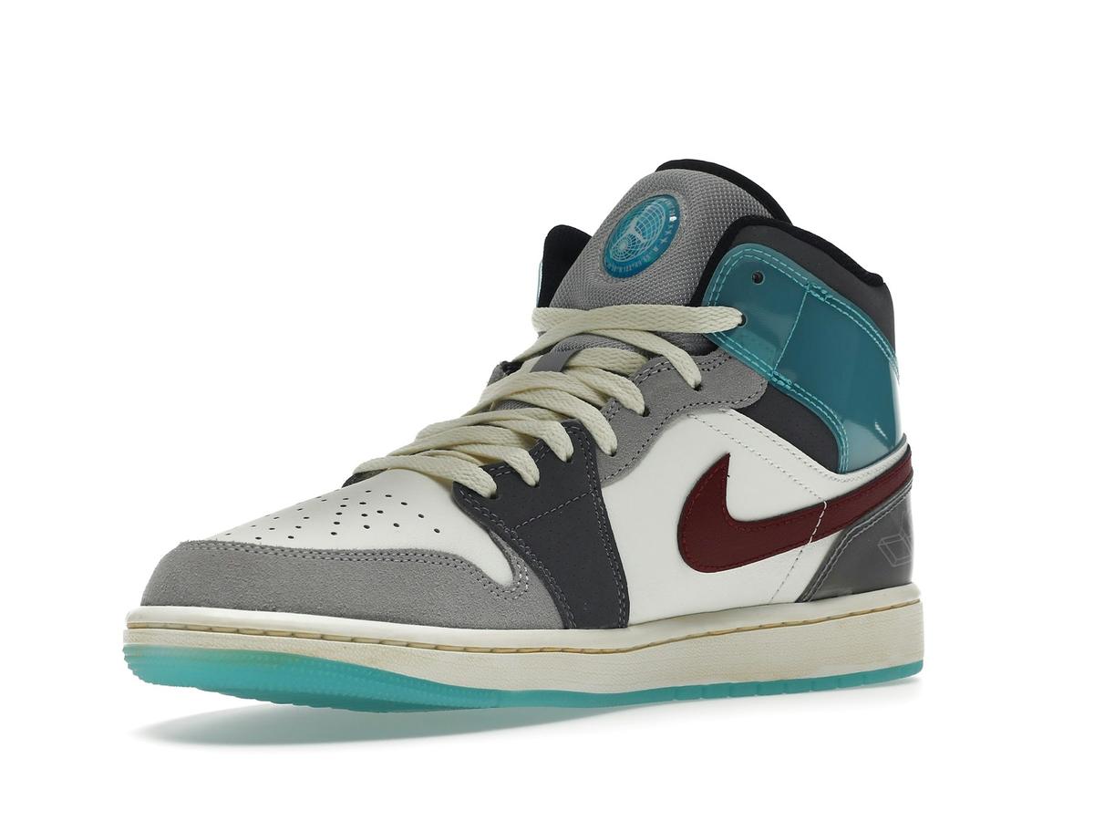 Jordan 1 Mid SE Exploration Unit FB1870-161 Sail/Grey/Blue-Red - savito