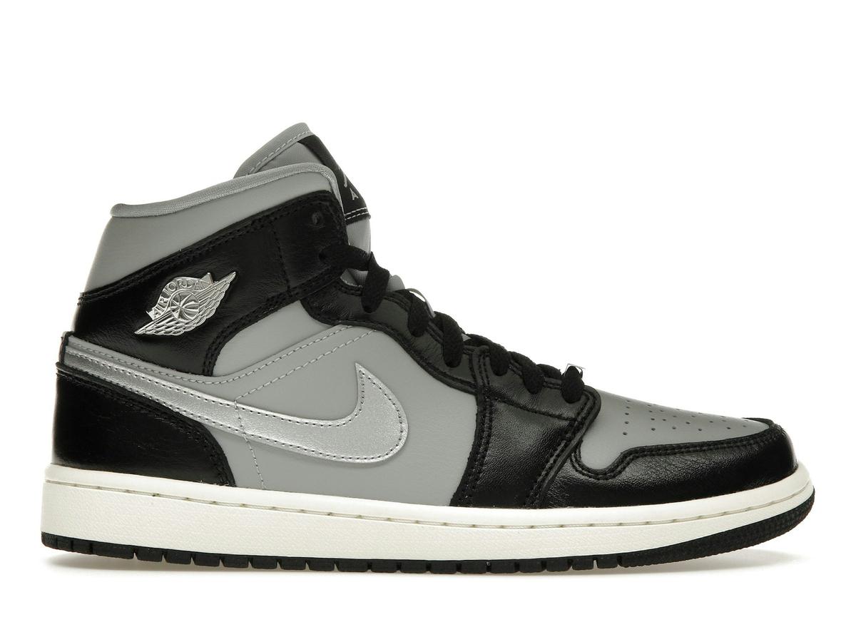 Jordan 1 Mid SE Women's Black Metallic Silver FB9892-002 - savito
