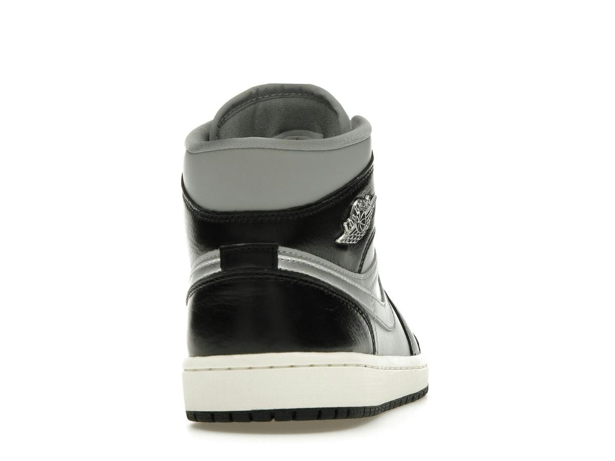 Jordan 1 Mid SE Women's Black Metallic Silver FB9892-002 - savito