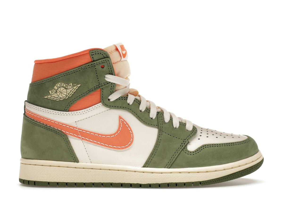 Jordan 1 High OG Craft Celadon Sky J Light Olive Bright Mandarin FB9934-300 - savito