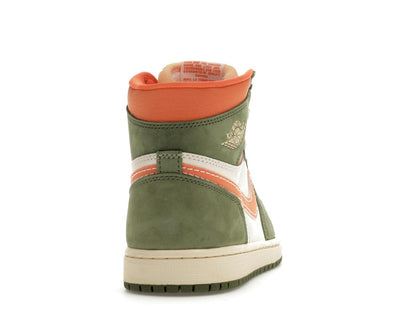 Jordan 1 High OG Craft Celadon Sky J Light Olive Bright Mandarin FB9934-300 - savito