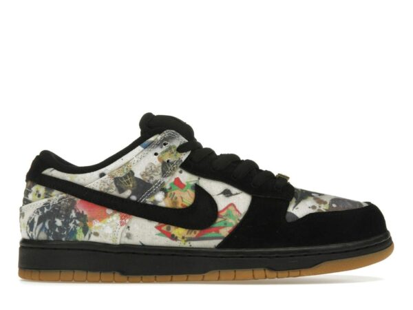 Nike SB Dunk Low Supreme Rammellzee Black Multi-Color FD8778-001 - savito