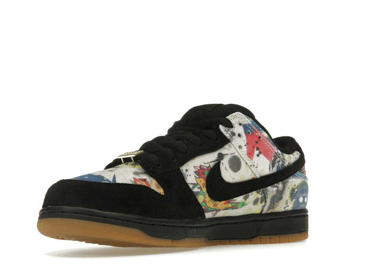 Nike SB Dunk Low Supreme Rammellzee Black Multi-Color FD8778-001 - savito