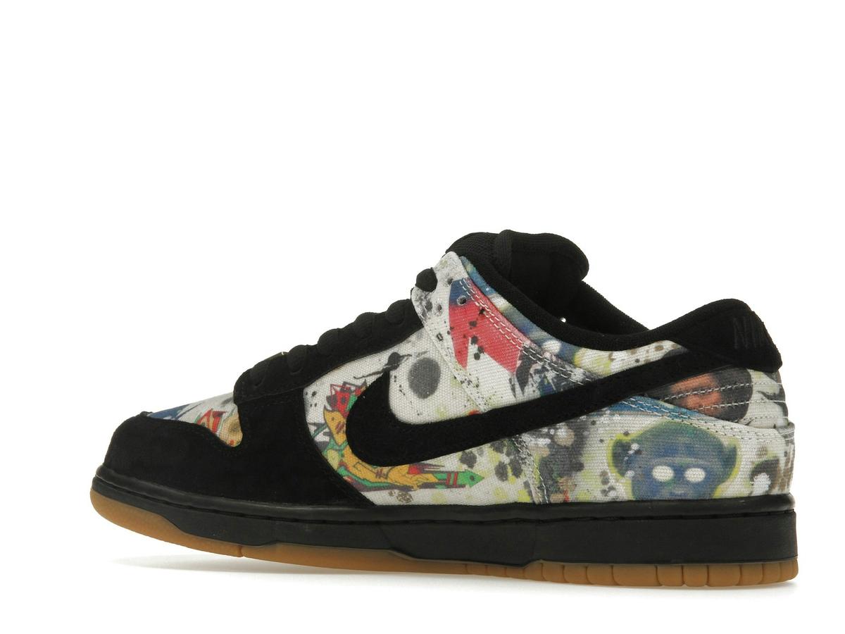 Nike SB Dunk Low Supreme Rammellzee Black Multi-Color FD8778-001 - savito