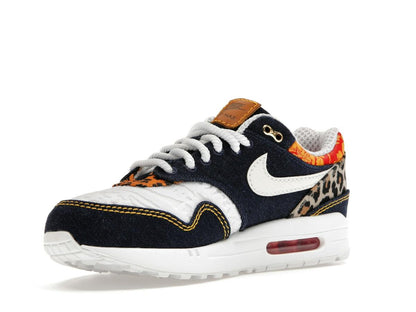 Nike Air Max 1 Premium Denim Leopard Sneakers FJ4452-432 - savito