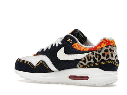 Nike Air Max 1 Premium Denim Leopard Sneakers FJ4452-432 - savito