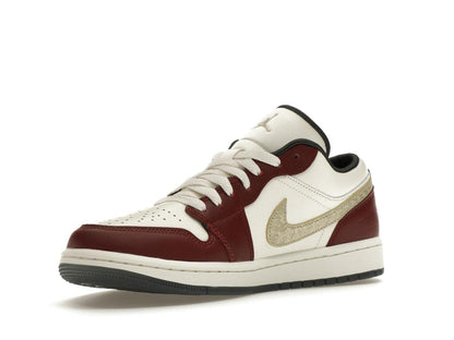 Jordan 1 Low Year of the Dragon 2024 Women's Sail Gold Red FJ5735-100 - savito