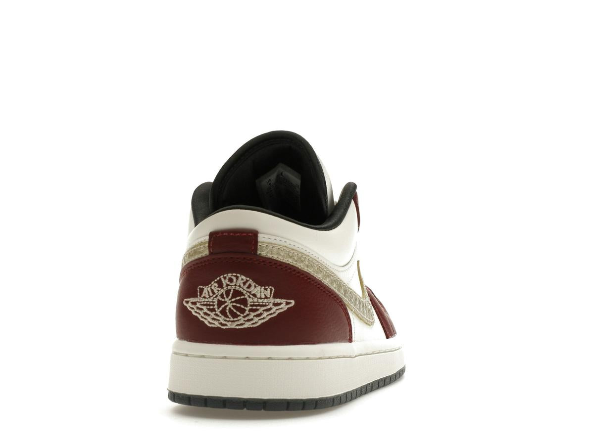 Jordan 1 Low Year of the Dragon 2024 Women's Sail Gold Red FJ5735-100 - savito