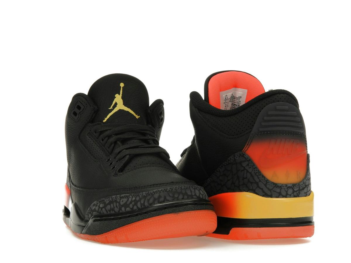 Jordan 3 Retro J Balvin Rio FN0344-001 Black Solar Flare Total Crimson Abyss - savito