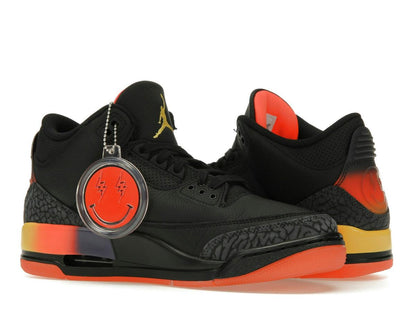 Jordan 3 Retro J Balvin Rio FN0344-001 Black Solar Flare Total Crimson Abyss - savito