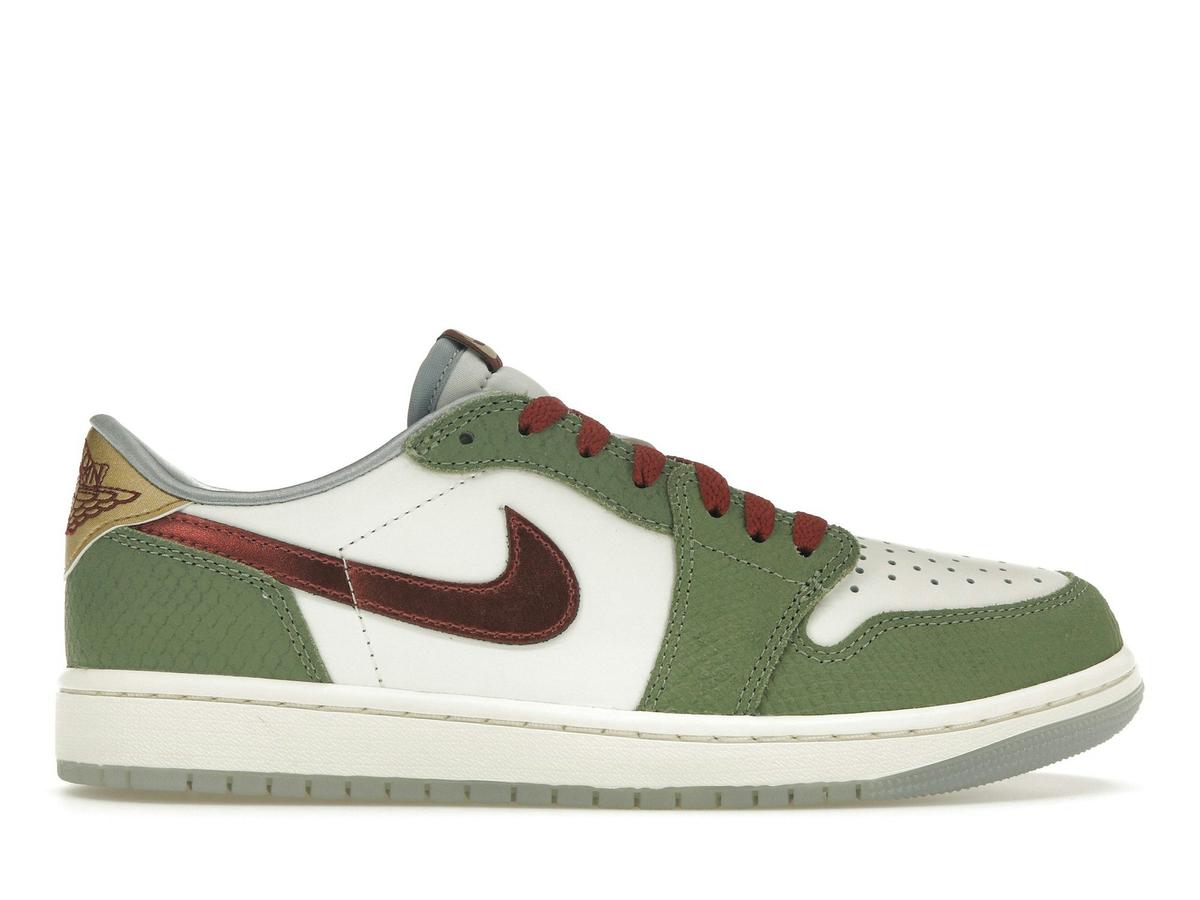 Jordan 1 Retro Low OG Year of the Dragon (2024) Sail/Black-Varsity Red-Muslin FN3727-100 - savito