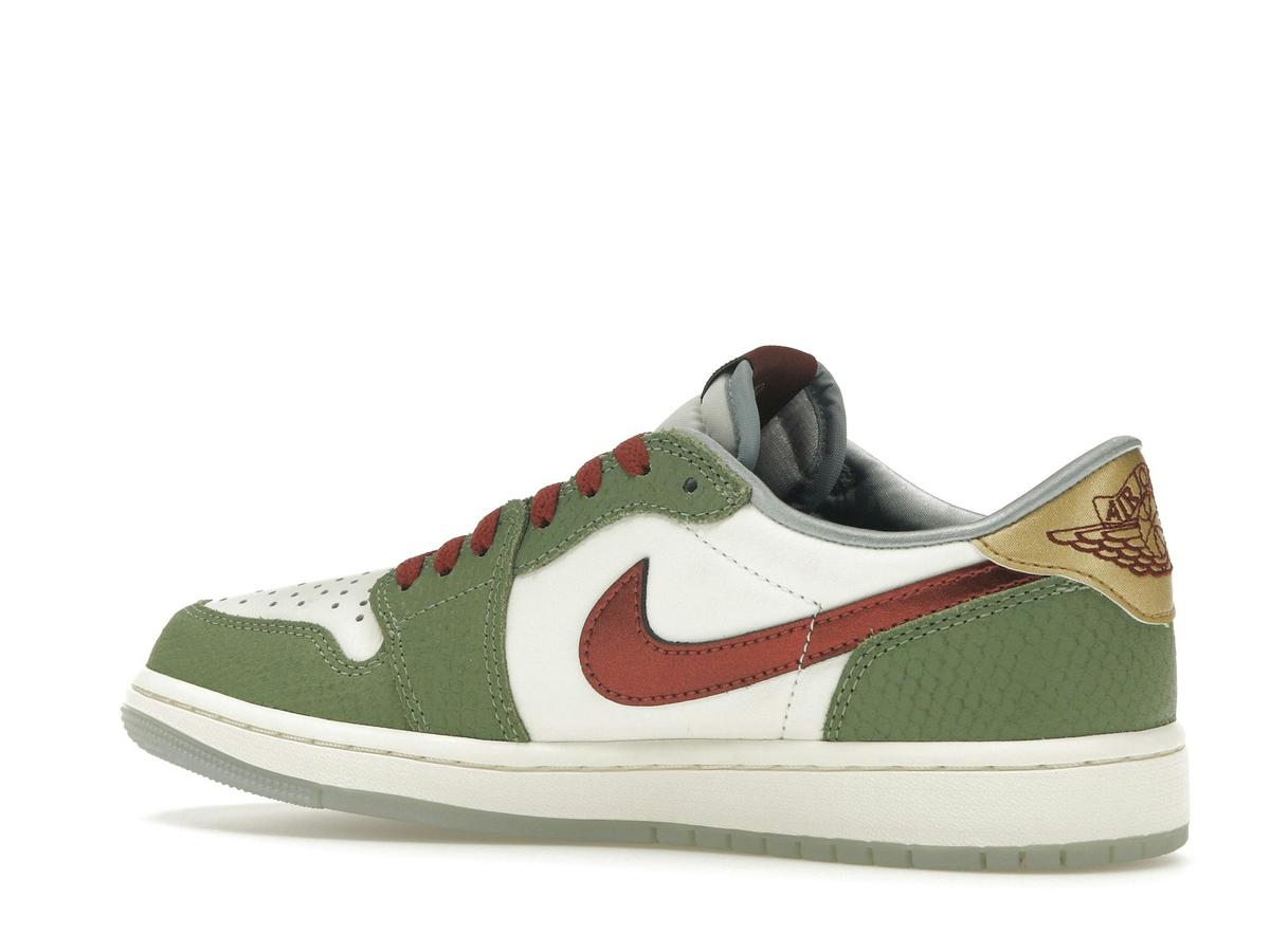 Jordan 1 Retro Low OG Year of the Dragon (2024) Sail/Black-Varsity Red-Muslin FN3727-100 - savito