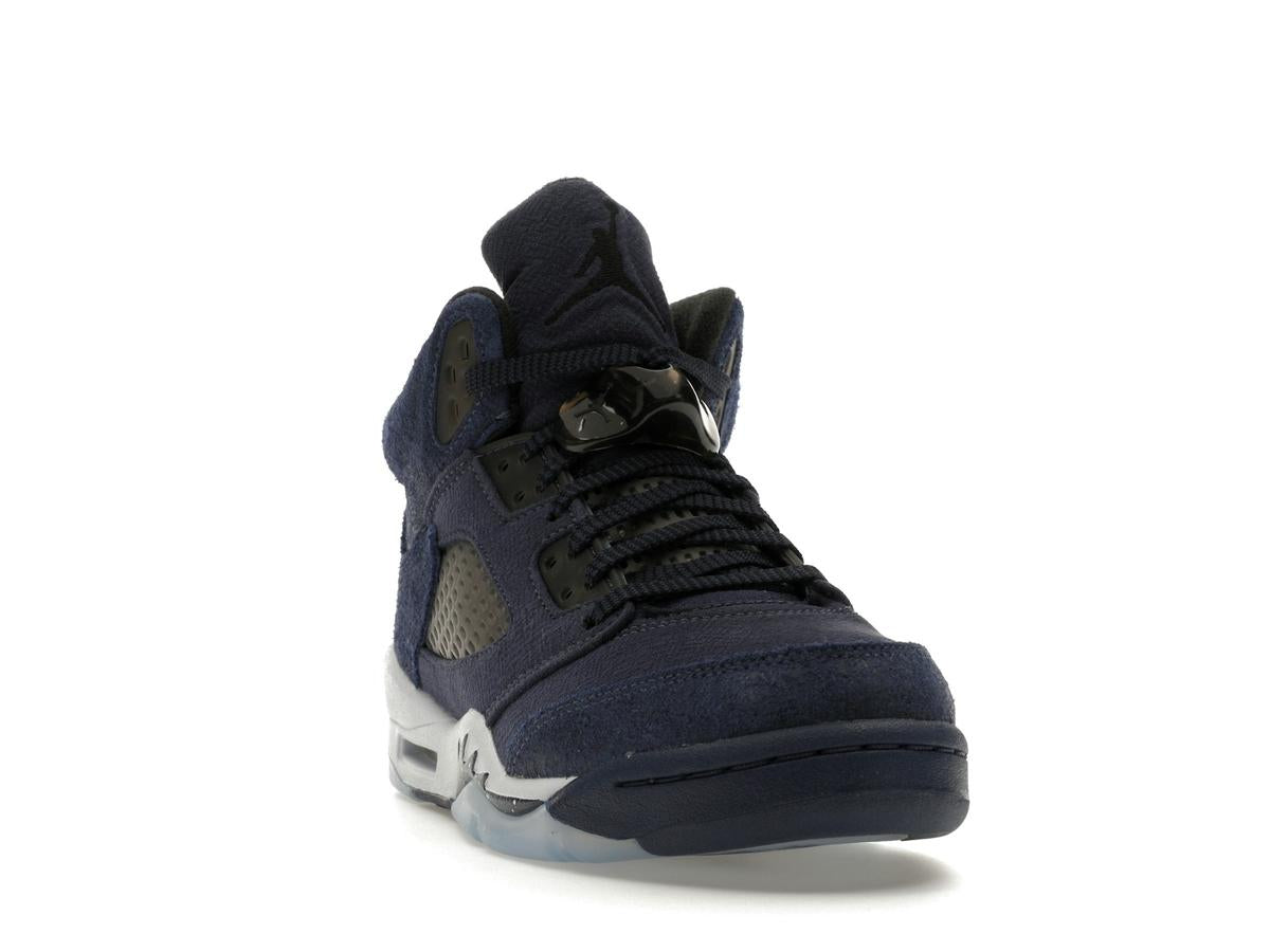 Jordan 5 Retro Georgetown (GS) Midnight Navy Black Football Grey FN5452-400 - savito