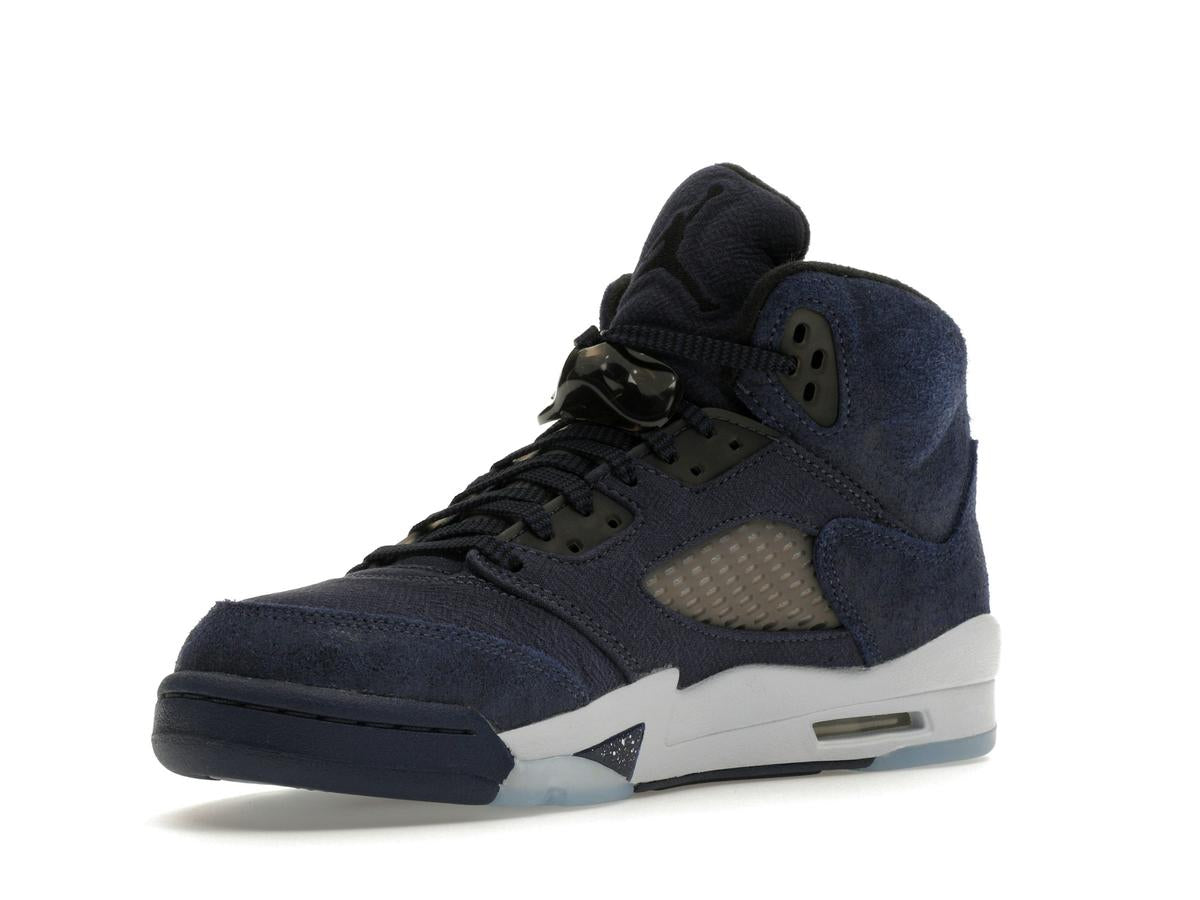 Jordan 5 Retro Georgetown (GS) Midnight Navy Black Football Grey FN5452-400 - savito