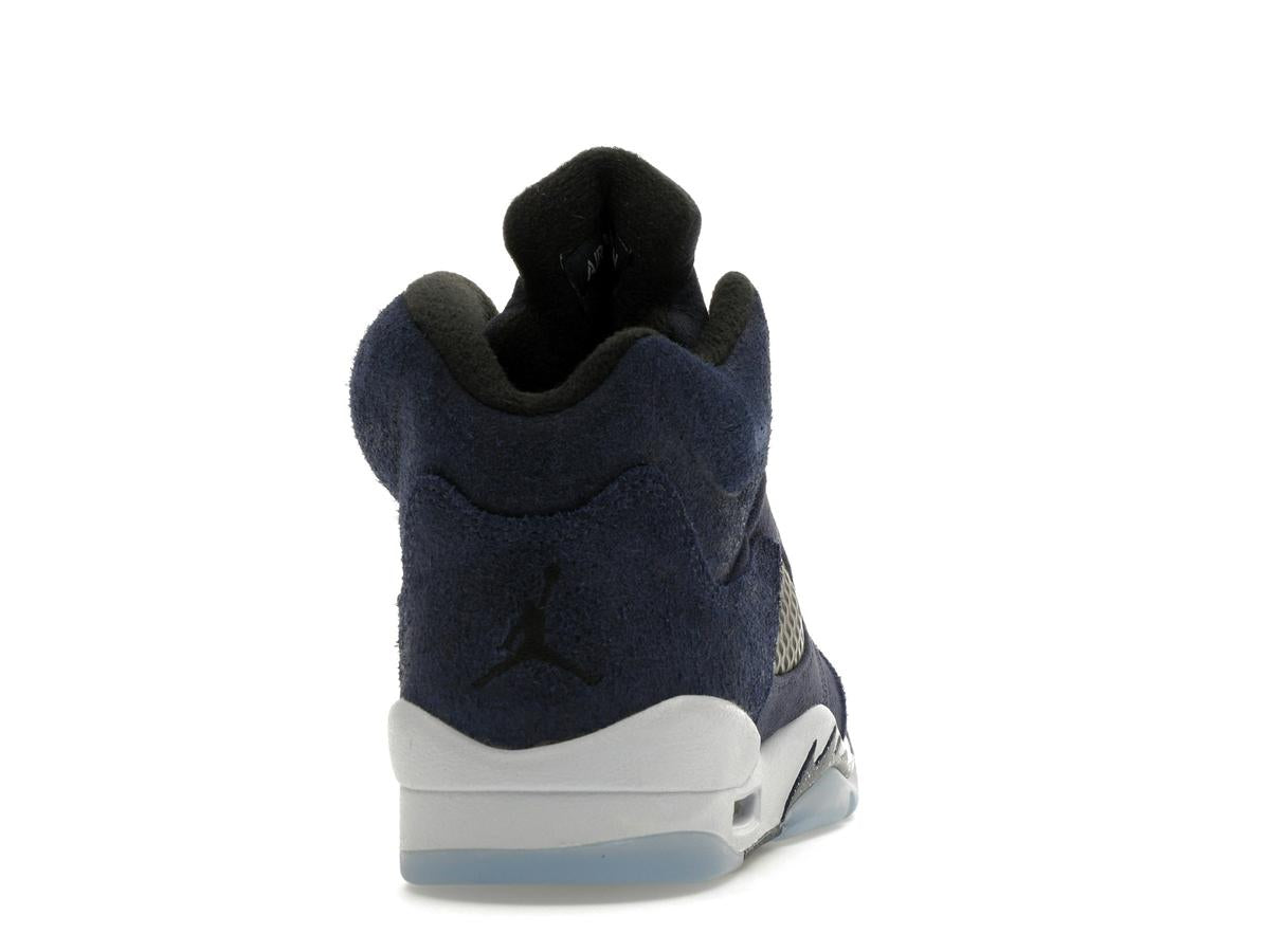 Jordan 5 Retro Georgetown (GS) Midnight Navy Black Football Grey FN5452-400 - savito
