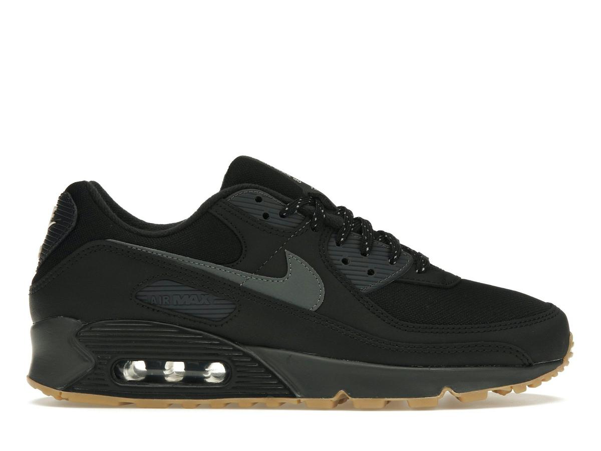Nike Air Max 90 Black Smoke Grey Gum Reflective FV0387-001 - savito