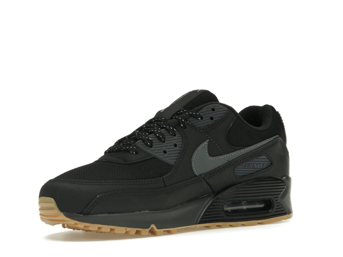 Nike Air Max 90 Black Smoke Grey Gum Reflective FV0387-001 - savito