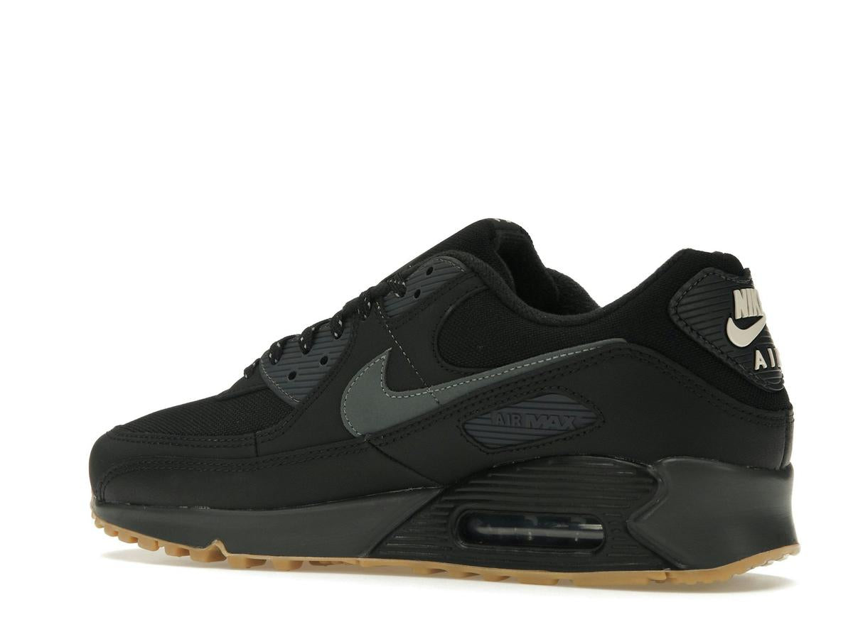 Nike Air Max 90 Black Smoke Grey Gum Reflective FV0387-001 - savito