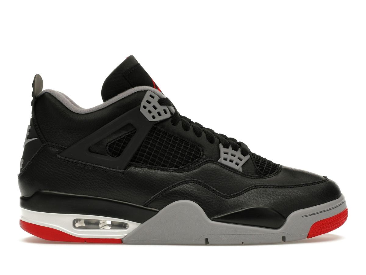 Jordan 4 Retro Bred Reimagined FV5029-006 Black Cement Grey Varsity Red Sneakers - savito