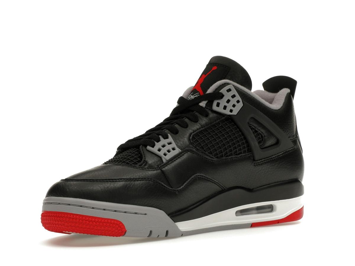 Jordan 4 Retro Bred Reimagined FV5029-006 Black Cement Grey Varsity Red Sneakers - savito