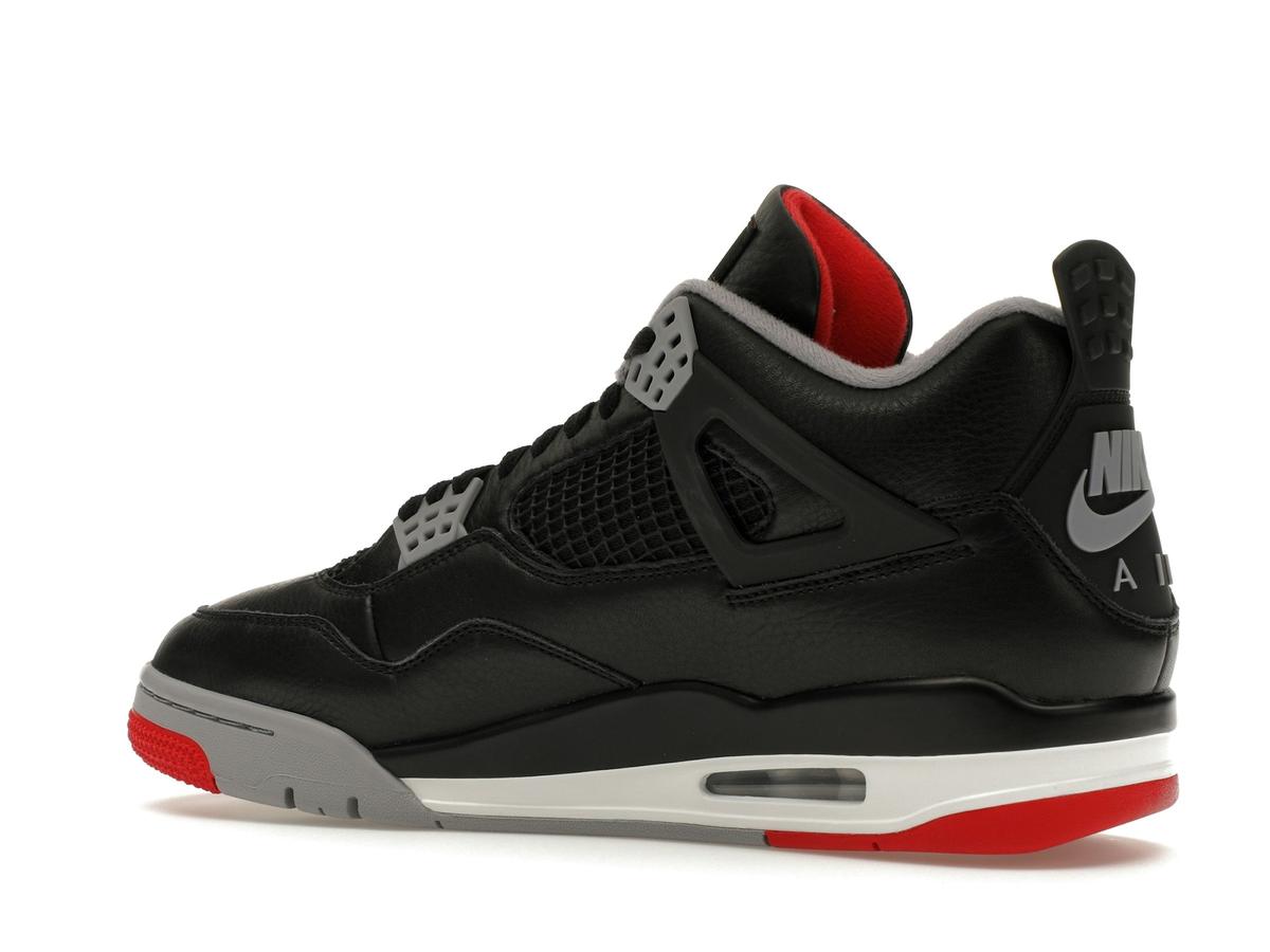 Jordan 4 Retro Bred Reimagined FV5029-006 Black Cement Grey Varsity Red Sneakers - savito