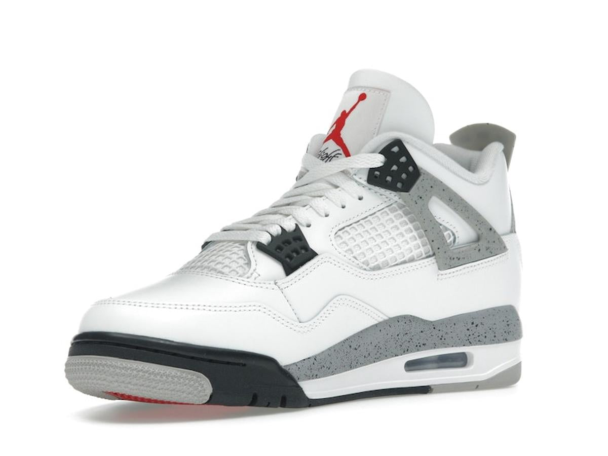 Nike Air Jordan 4 Retro White Cement (2025) FV5029-100 Summit White Fire Red Tech Grey Black - savito