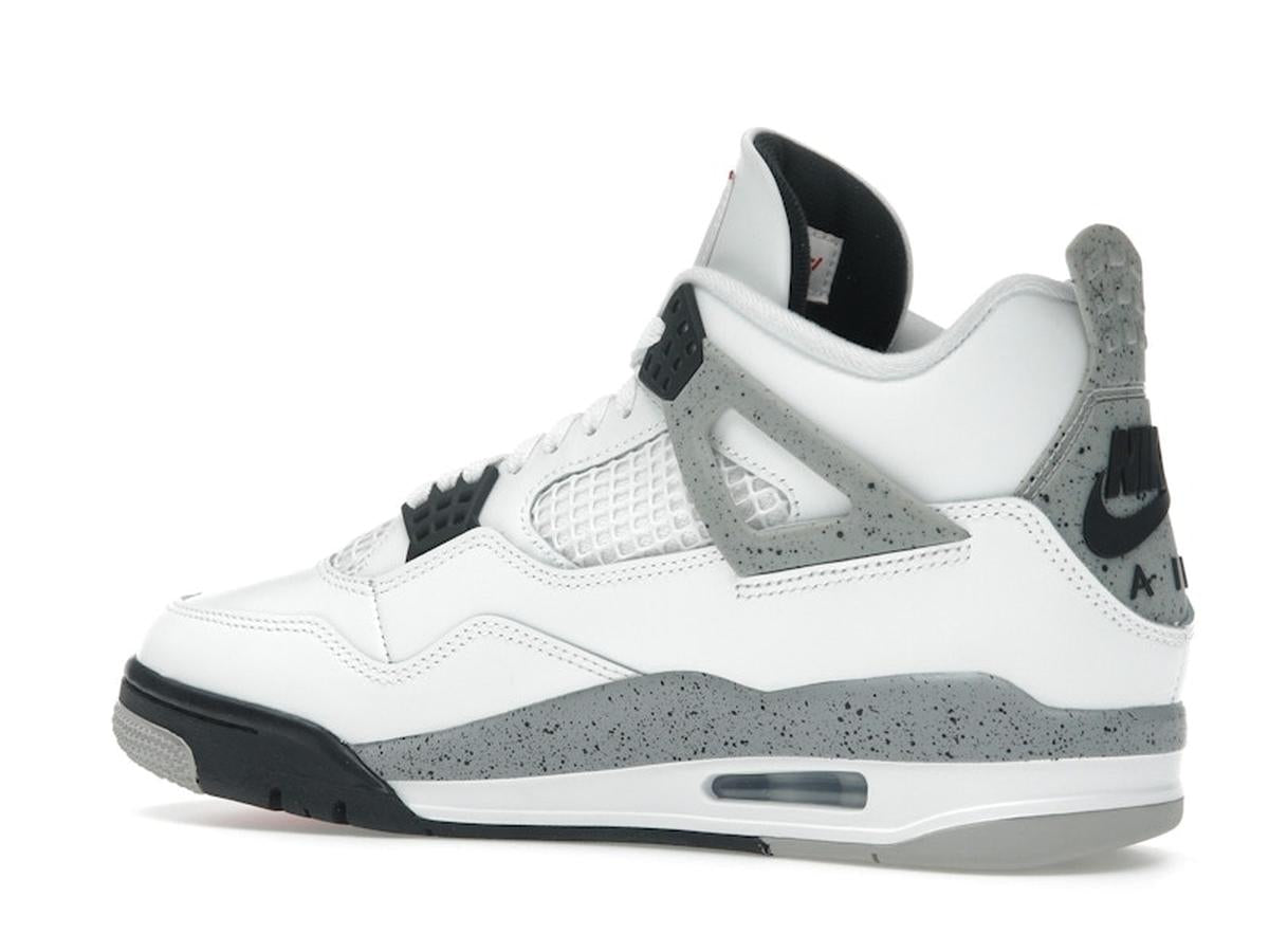 Nike Air Jordan 4 Retro White Cement (2025) FV5029-100 Summit White Fire Red Tech Grey Black - savito
