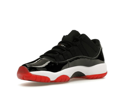 Jordan 11 Retro Low Bred GS 2025 FV5121-006 Black White Varsity Red - savito