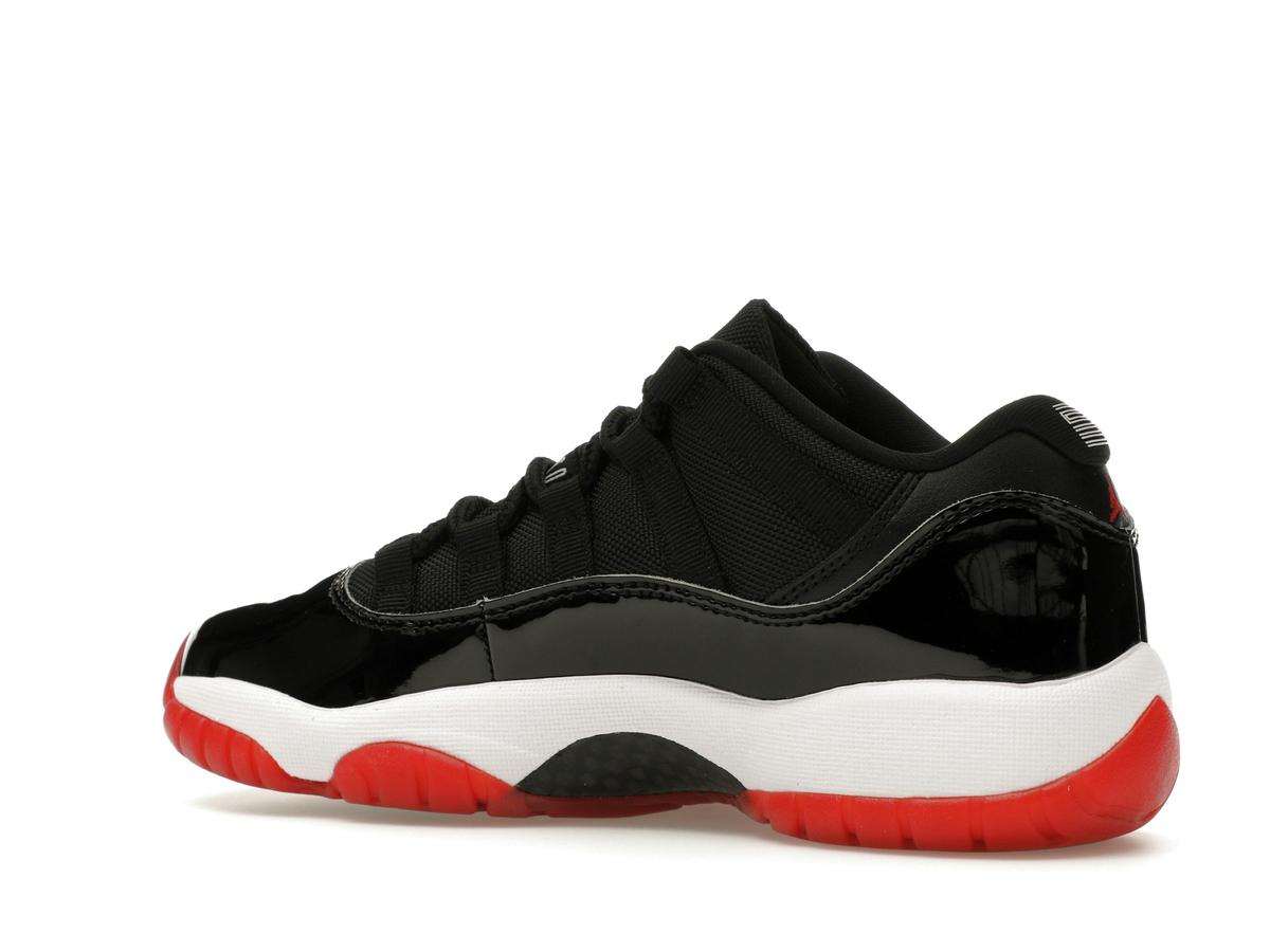 Jordan 11 Retro Low Bred GS 2025 FV5121-006 Black White Varsity Red - savito