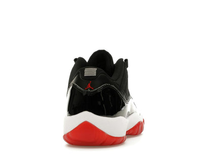 Jordan 11 Retro Low Bred GS 2025 FV5121-006 Black White Varsity Red - savito