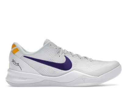 Nike Kobe 8 Protro Lakers Home White Court Purple University Gold HF9550-100 - savito