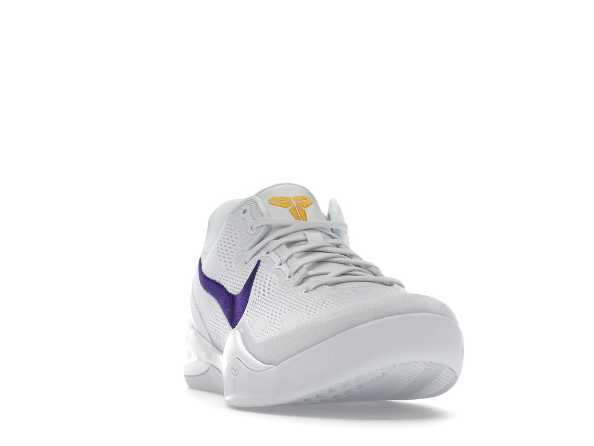 Nike Kobe 8 Protro Lakers Home White Court Purple University Gold HF9550-100 - savito