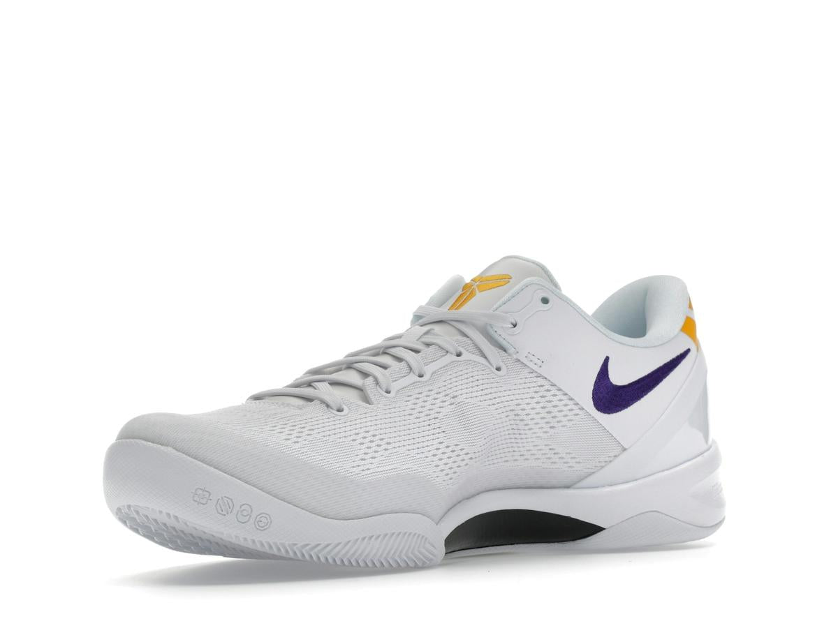 Nike Kobe 8 Protro Lakers Home White Court Purple University Gold HF9550-100 - savito