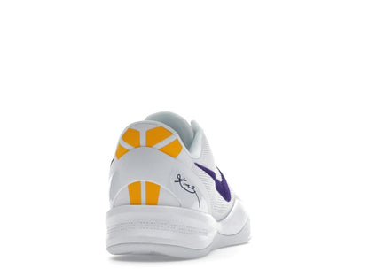 Nike Kobe 8 Protro Lakers Home White Court Purple University Gold HF9550-100 - savito