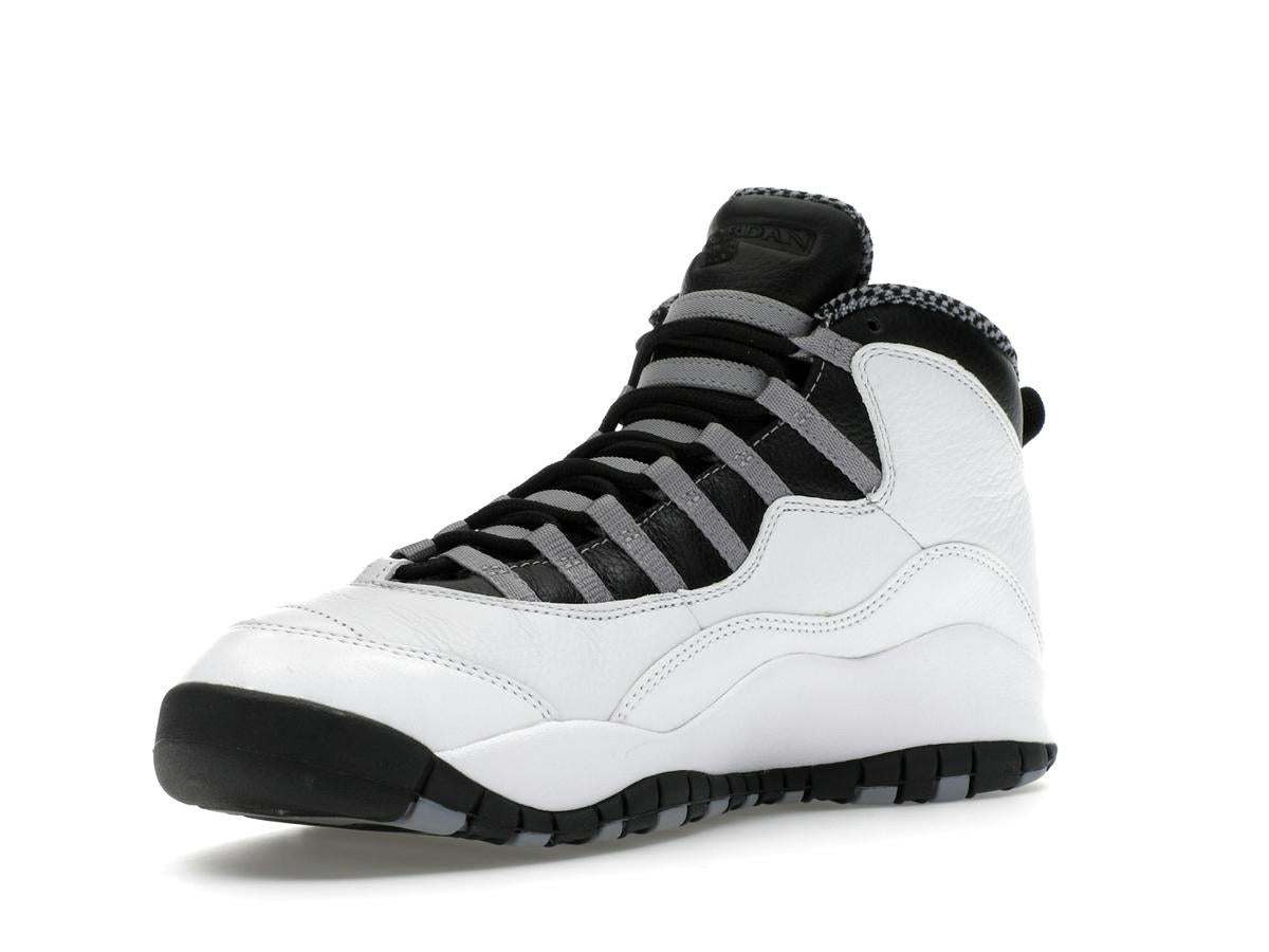Jordan 10 Retro OG Steel 2025 White Black Light Steel Grey HJ6779-104 - savito