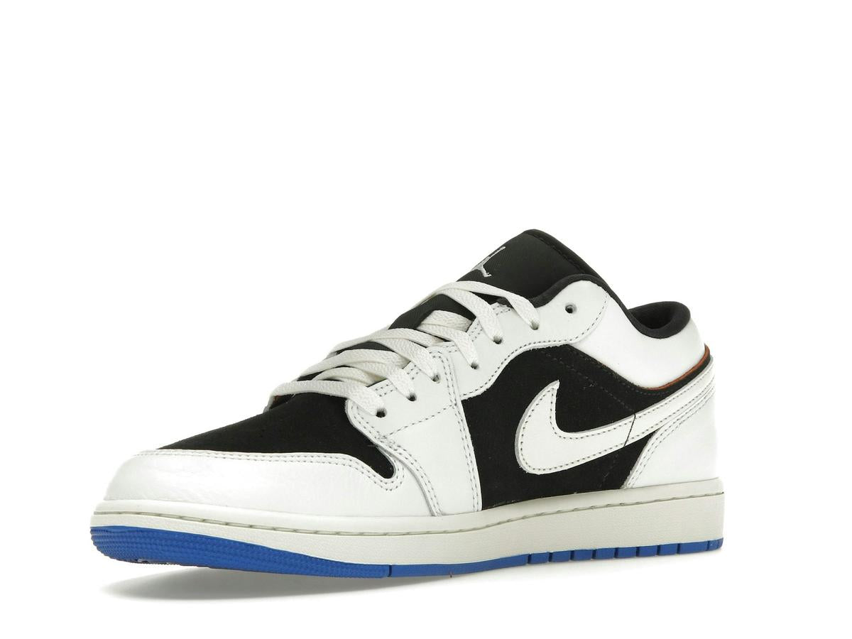 Jordan 1 Low Quai 54 (2024) Black White Royal Blue Orange HQ0764-001 - savito