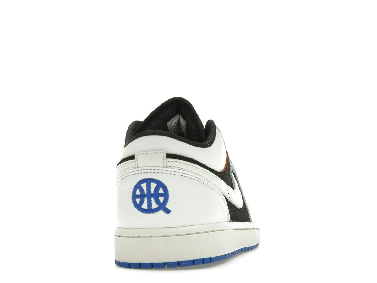 Jordan 1 Low Quai 54 (2024) Black White Royal Blue Orange HQ0764-001 - savito