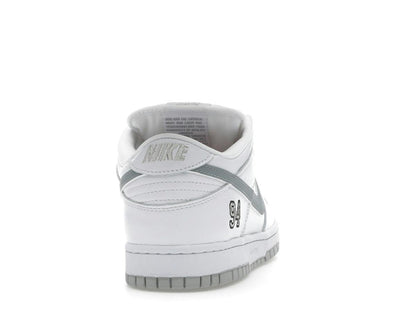 Nike SB Dunk Low Supreme 94 White Metallic Silver HQ8487-100 - savito