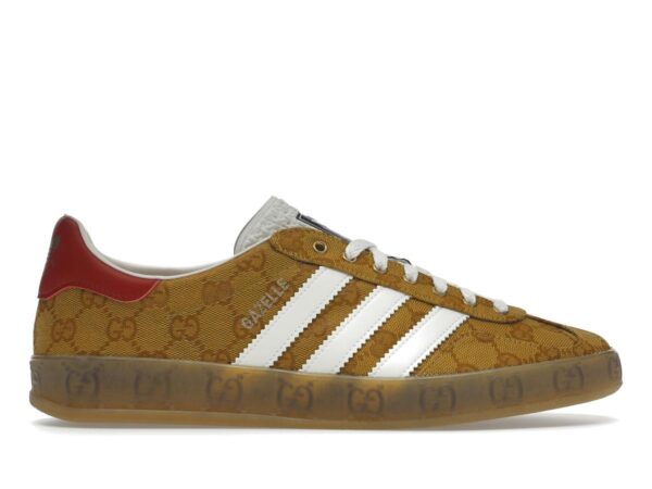 Adidas Gazelle Gucci Original GG Beige Brown Sneakers HQ8850 - savito