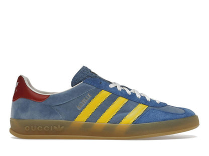 adidas x Gucci Gazelle Blue Suede Luxury Sneakers HQ8851 - savito