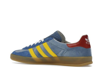 adidas x Gucci Gazelle Blue Suede Luxury Sneakers HQ8851 - savito