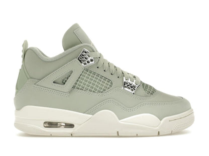 Jordan 4 Retro Seafoam Sail Women's Seafoam/Sail/Metallic Silver Sneakers HV0823-003 - savito