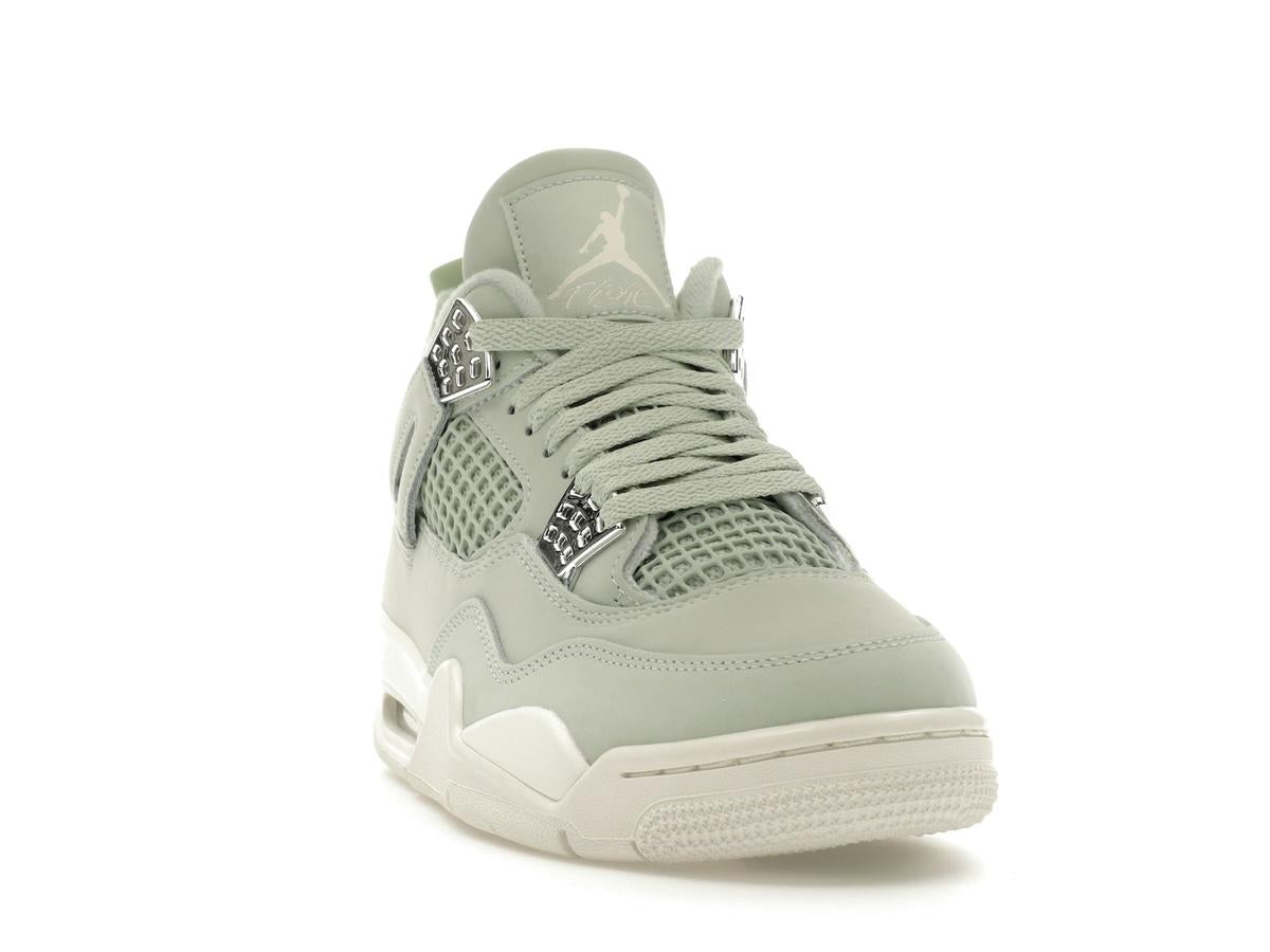 Jordan 4 Retro Seafoam Sail Women's Seafoam/Sail/Metallic Silver Sneakers HV0823-003 - savito