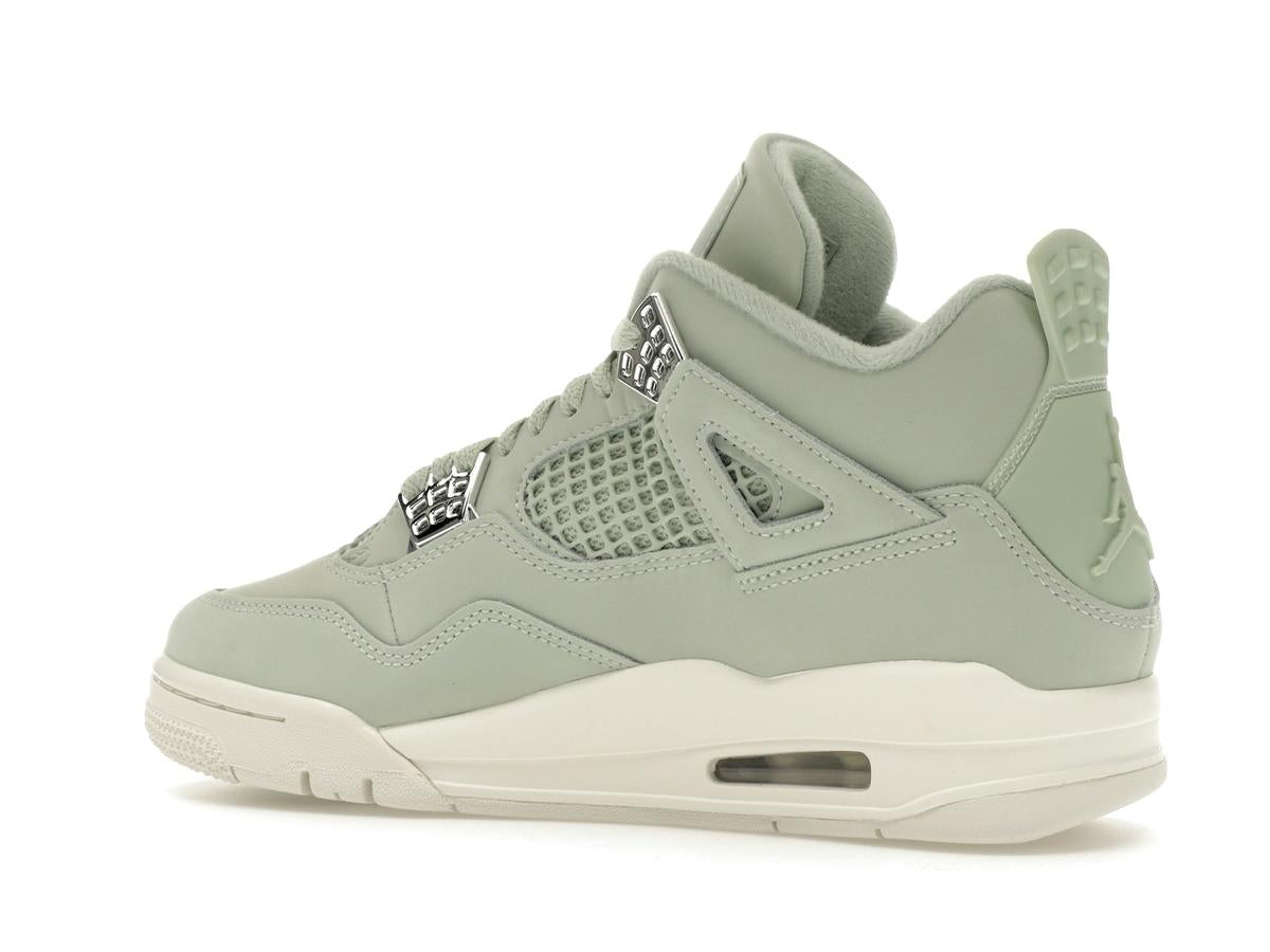 Jordan 4 Retro Seafoam Sail Women's Seafoam/Sail/Metallic Silver Sneakers HV0823-003 - savito
