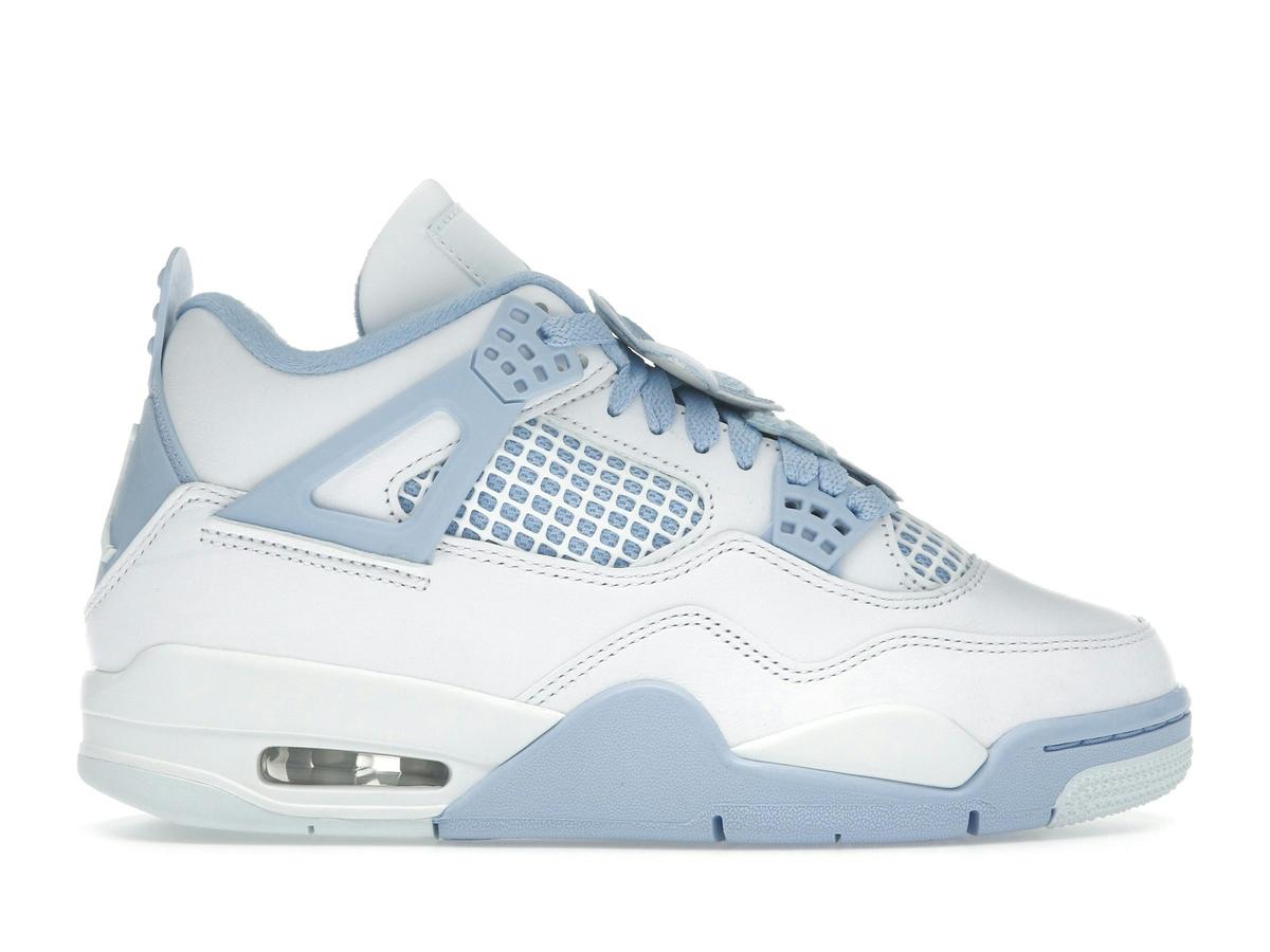 Air Jordan 4 Retro Forget Me Not Women's HV0823-100 White Blue Tint Oil Green - savito